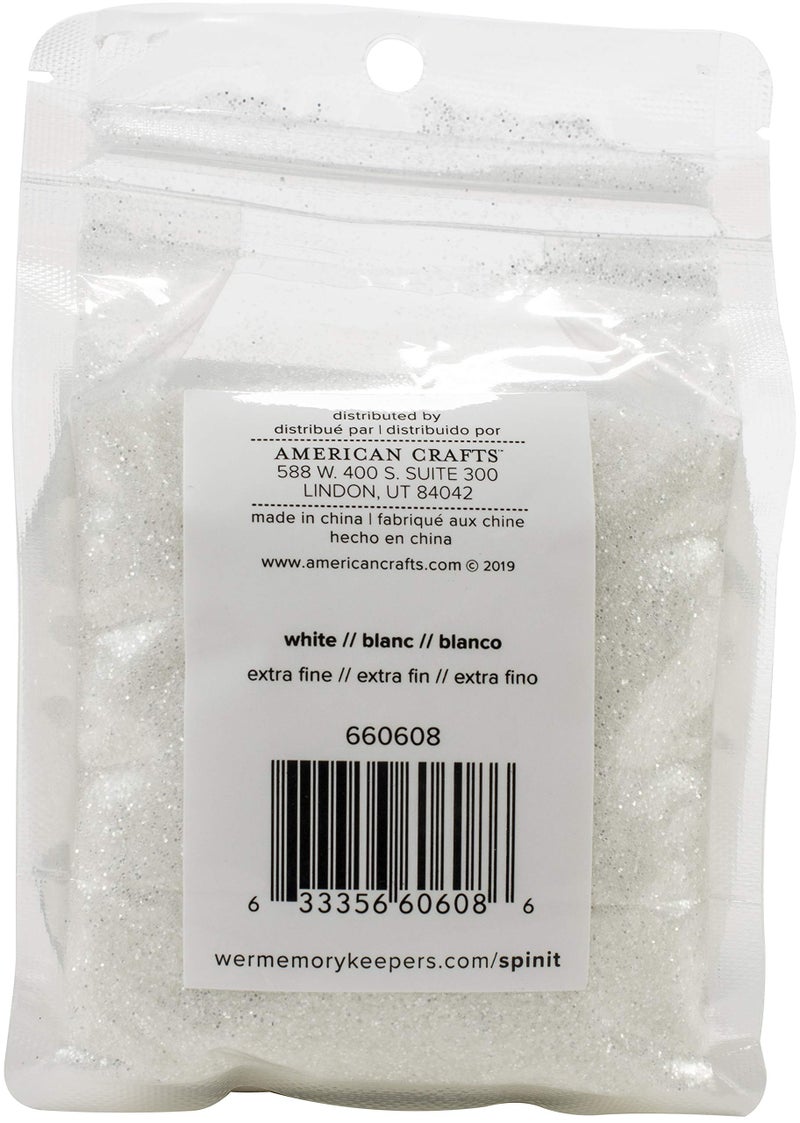 We R Memory Keepers We R Spin It Extra Fine Glitter 10oz-White - Image 3